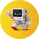 Tim's AI assistant, a small yellow robot