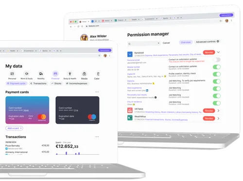 Thumbnail of the Personal data store screen
